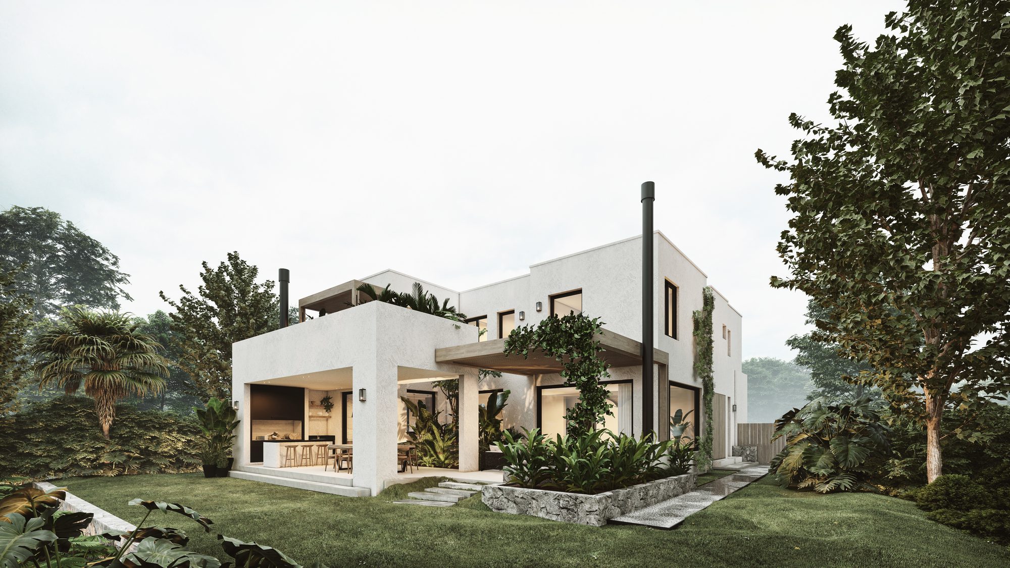 Casa Laguna, vivienda en San Fermín, Tigre (foto 3 de 5) — CORNER Arquitectura
